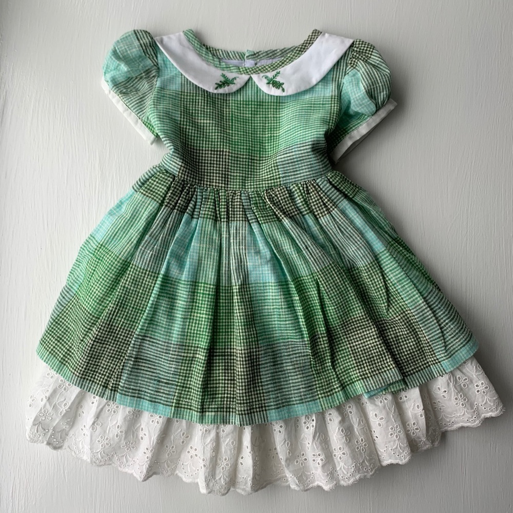 Green Plaid Dress by Well Dressed Wolf